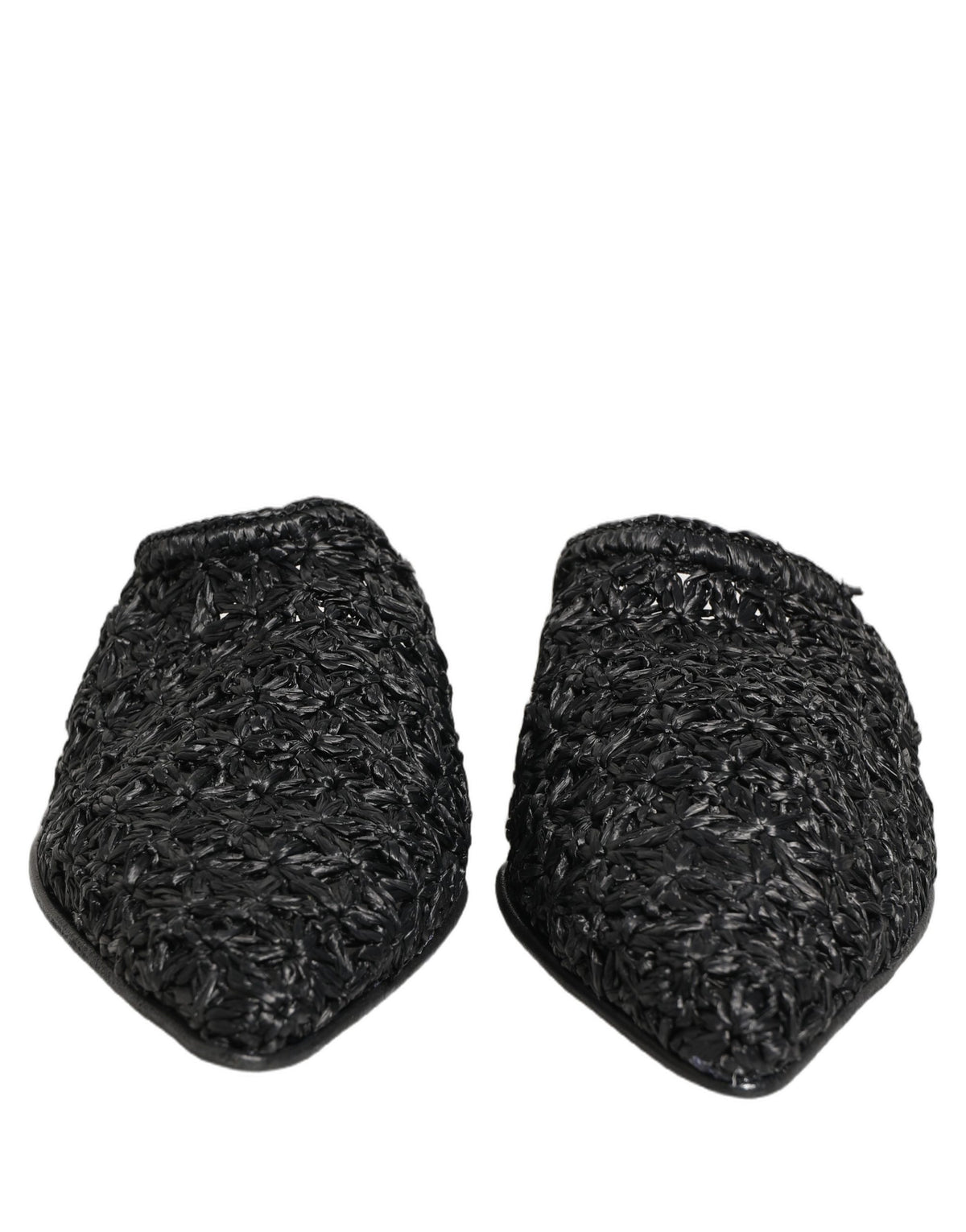 Dolce & Gabbana Black Mules Slides Slippers Men Flats Men's Shoes