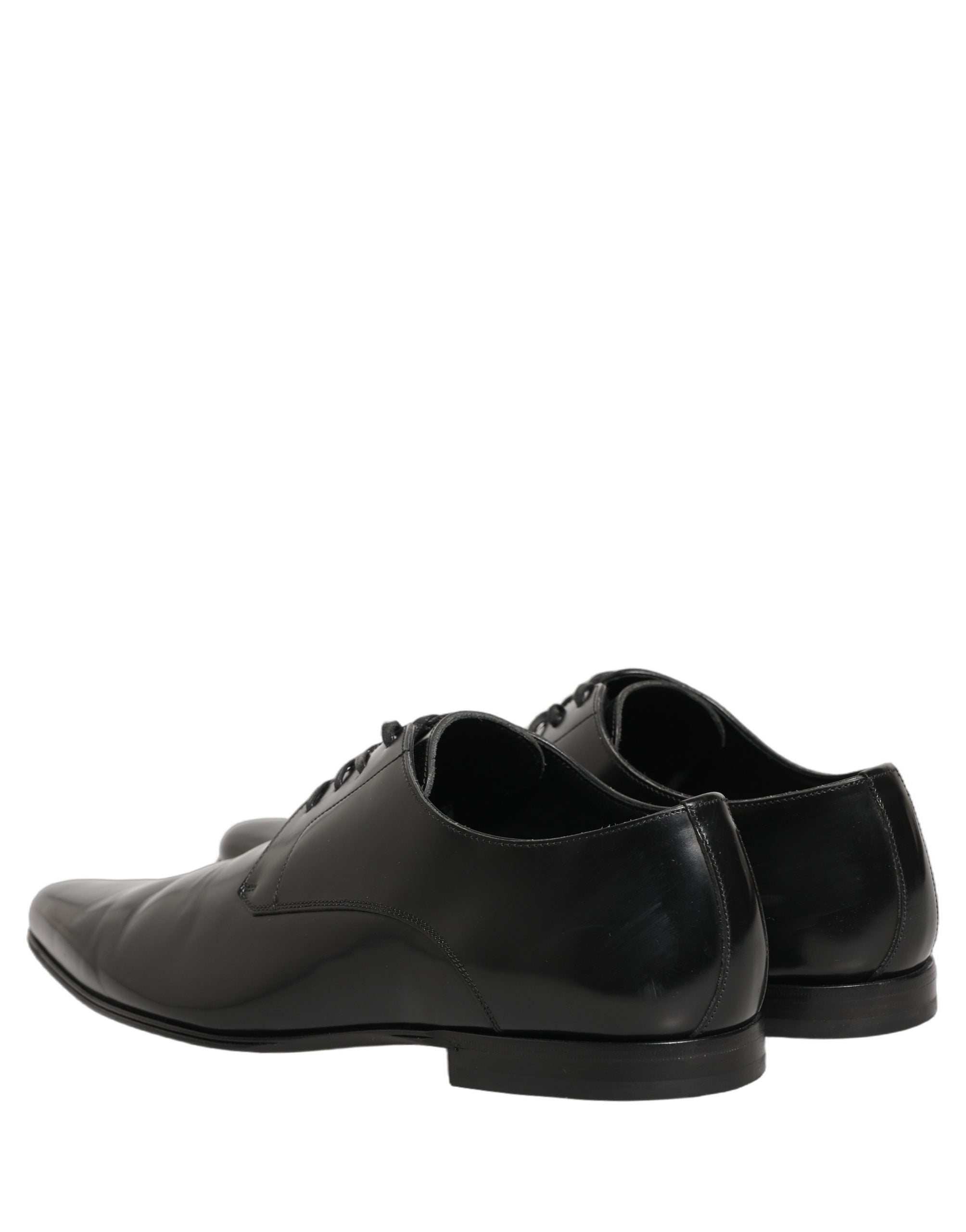 Dolce & Gabbana Black Leather Derby Dress Men Formal Men's Shoes (Pre-Owned)