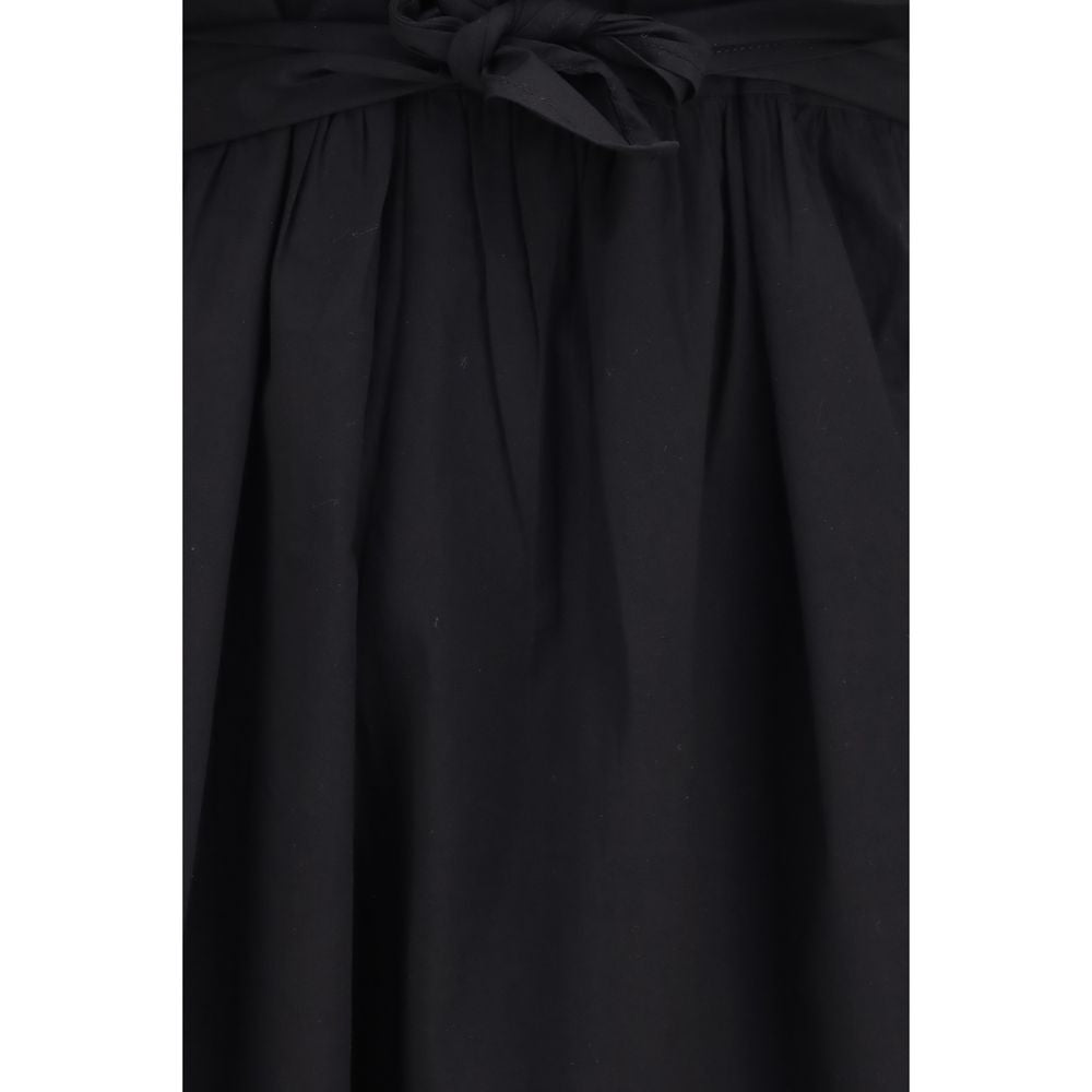 Ganni Black Cotton Casual Women's Dress