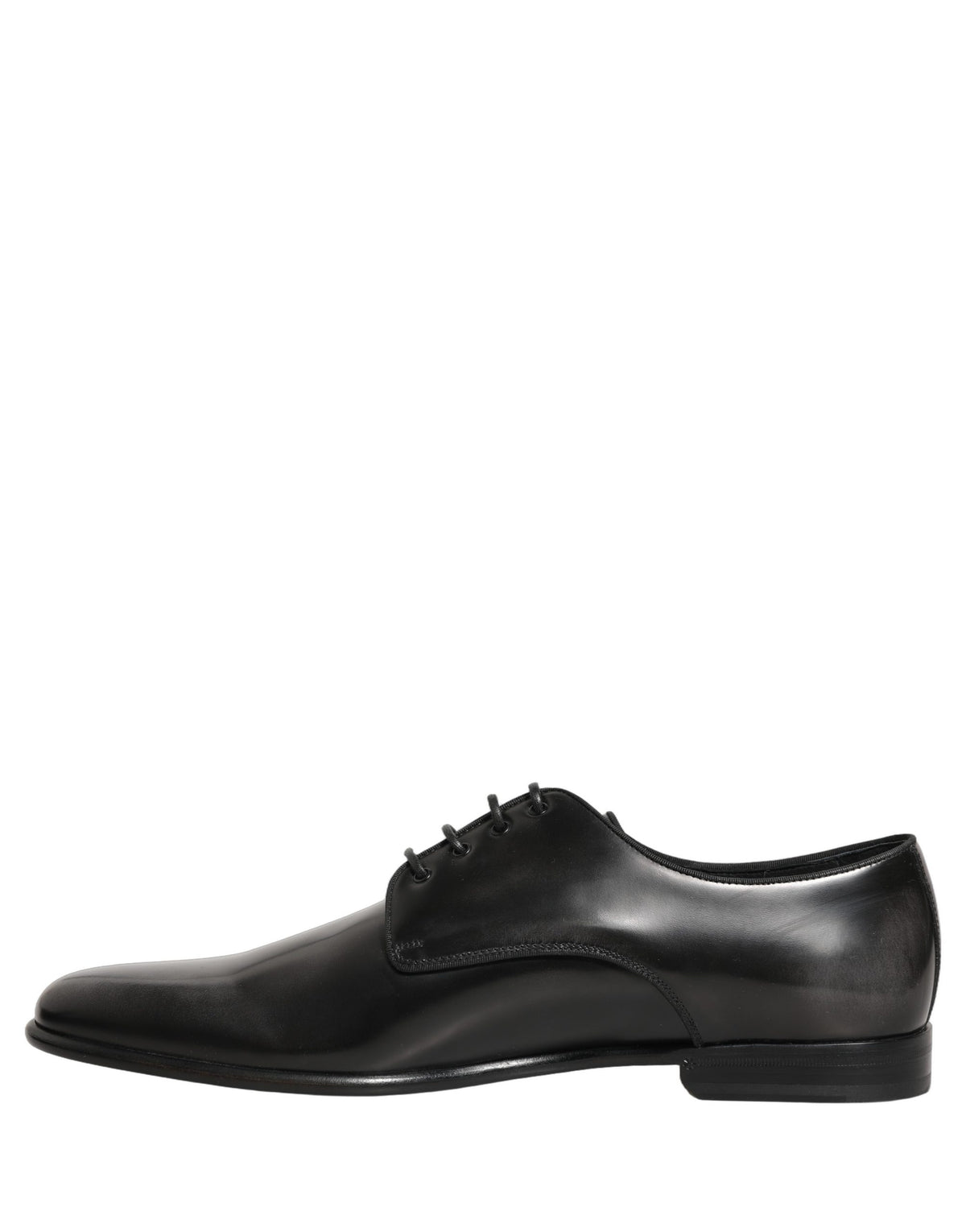 Dolce & Gabbana Black Leather Men Derby Dress Formal Men's Shoes (Pre-Owned)