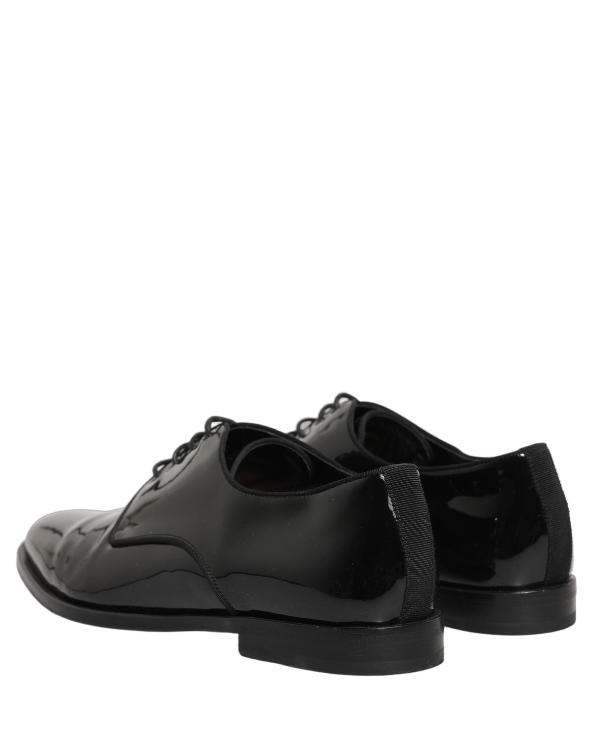 Dolce & Gabbana Black Leather Men Derby Dress Formal Men's Shoes (Pre-Owned)