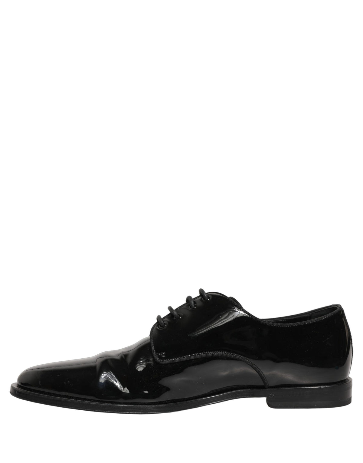 Dolce & Gabbana Black Leather Men Derby Dress Formal Men's Shoes (Pre-Owned)