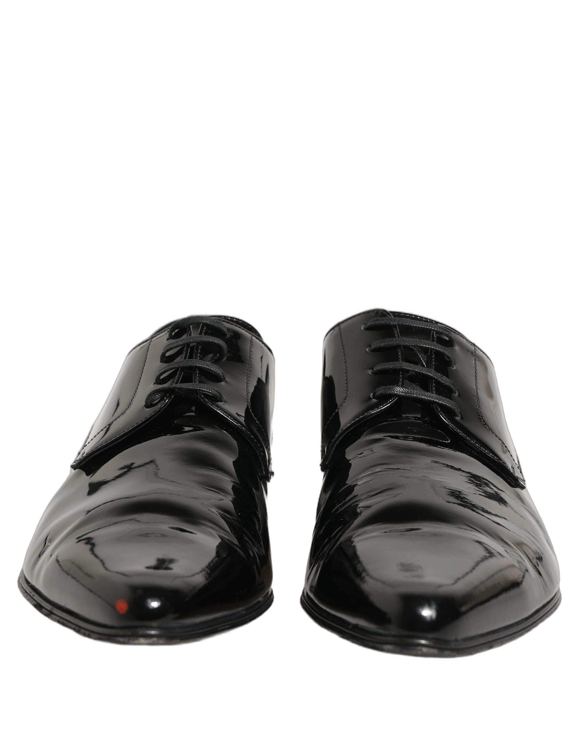Dolce & Gabbana Black Leather Derby Dress Men Formal Men's Shoes (Pre-Owned)