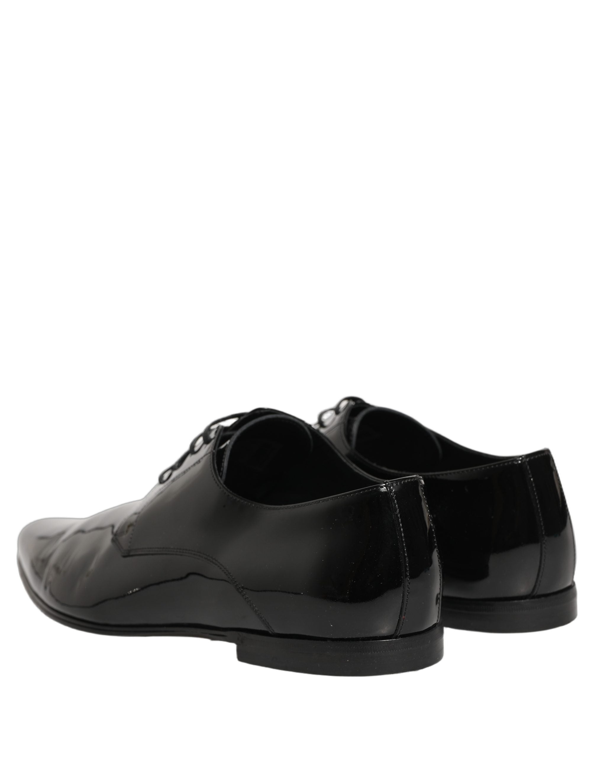 Dolce & Gabbana Black Leather Derby Dress Men Formal Men's Shoes (Pre-Owned)