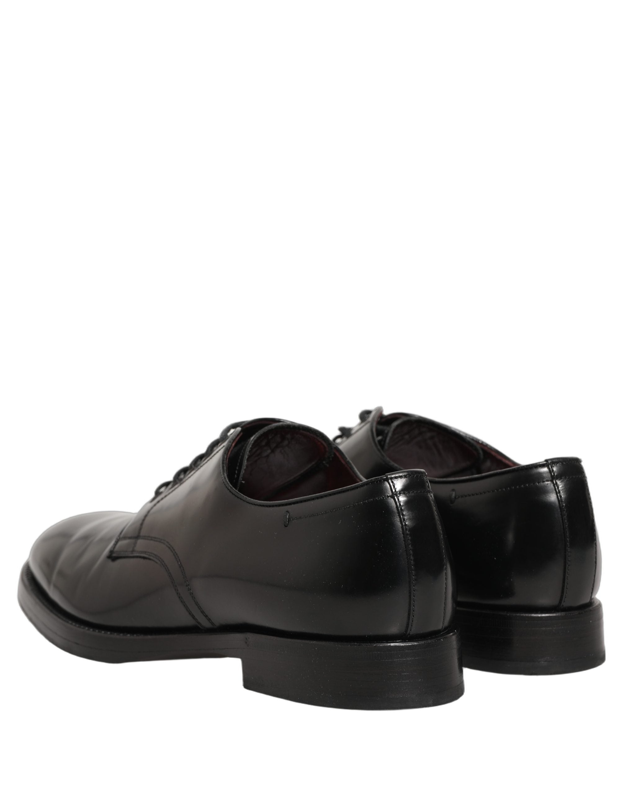 Dolce & Gabbana Black Leather Derby Dress Men Formal Men's Shoes (Pre-Owned)