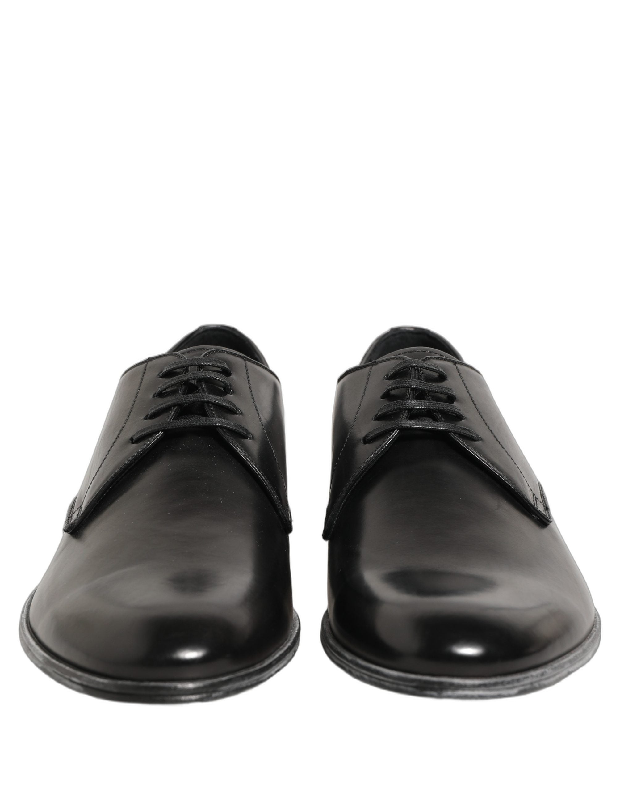 Dolce & Gabbana Dress Black Leather Lace Up Derby Men Men's Shoes