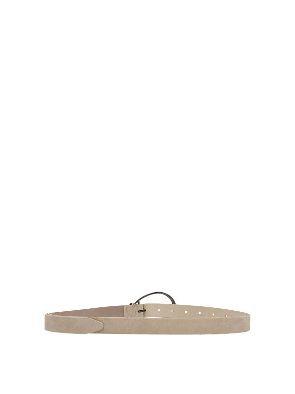Brunello Cucinelli Beige Leather Regular Women's Belt