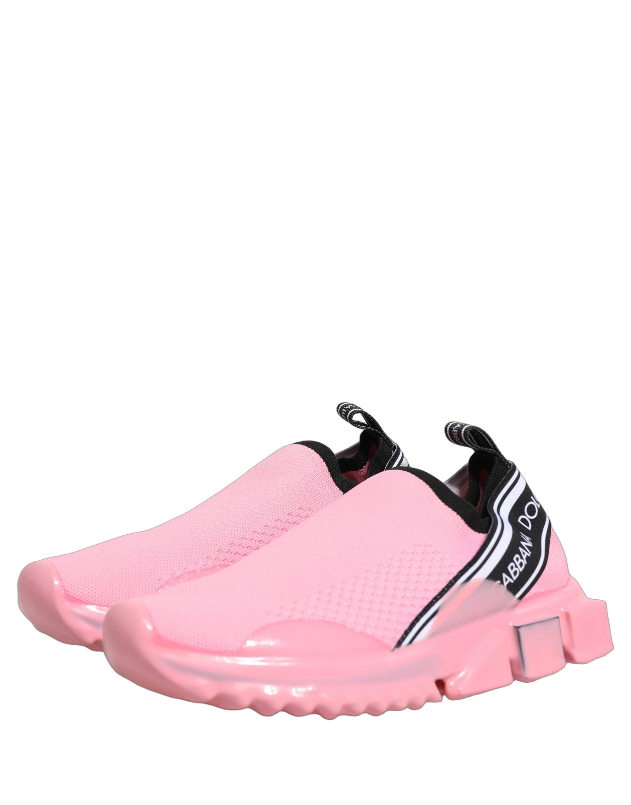 Dolce & Gabbana Pink Slip On Low Top Sorrento Sneakers Women's Shoes