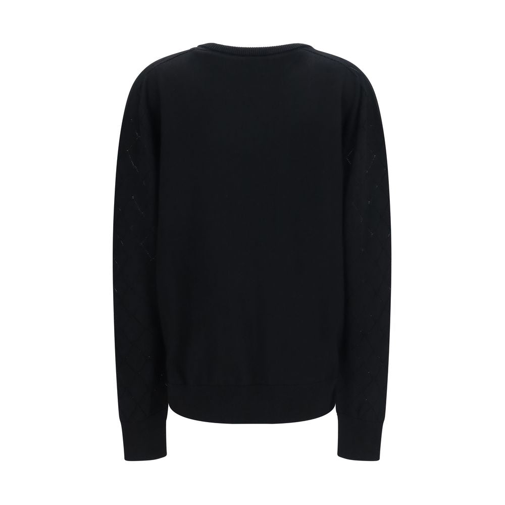 Balmain Black Wool Oves Aries Women's Sweatshirt