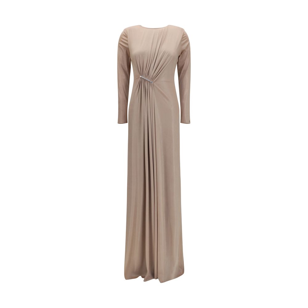 Nissa Beige Polyester Casual Women's Dress
