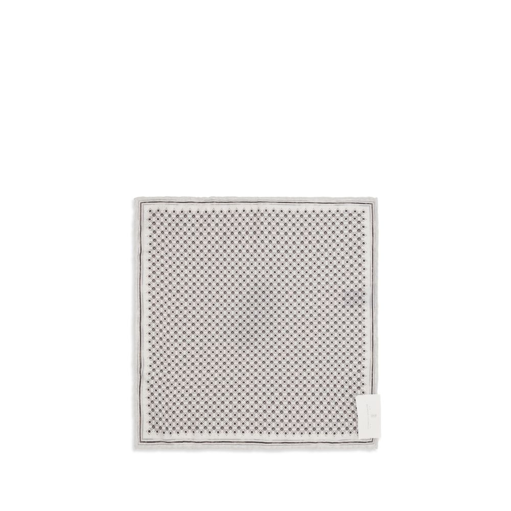 Brunello Cucinelli Gray Silk Men's Scarf