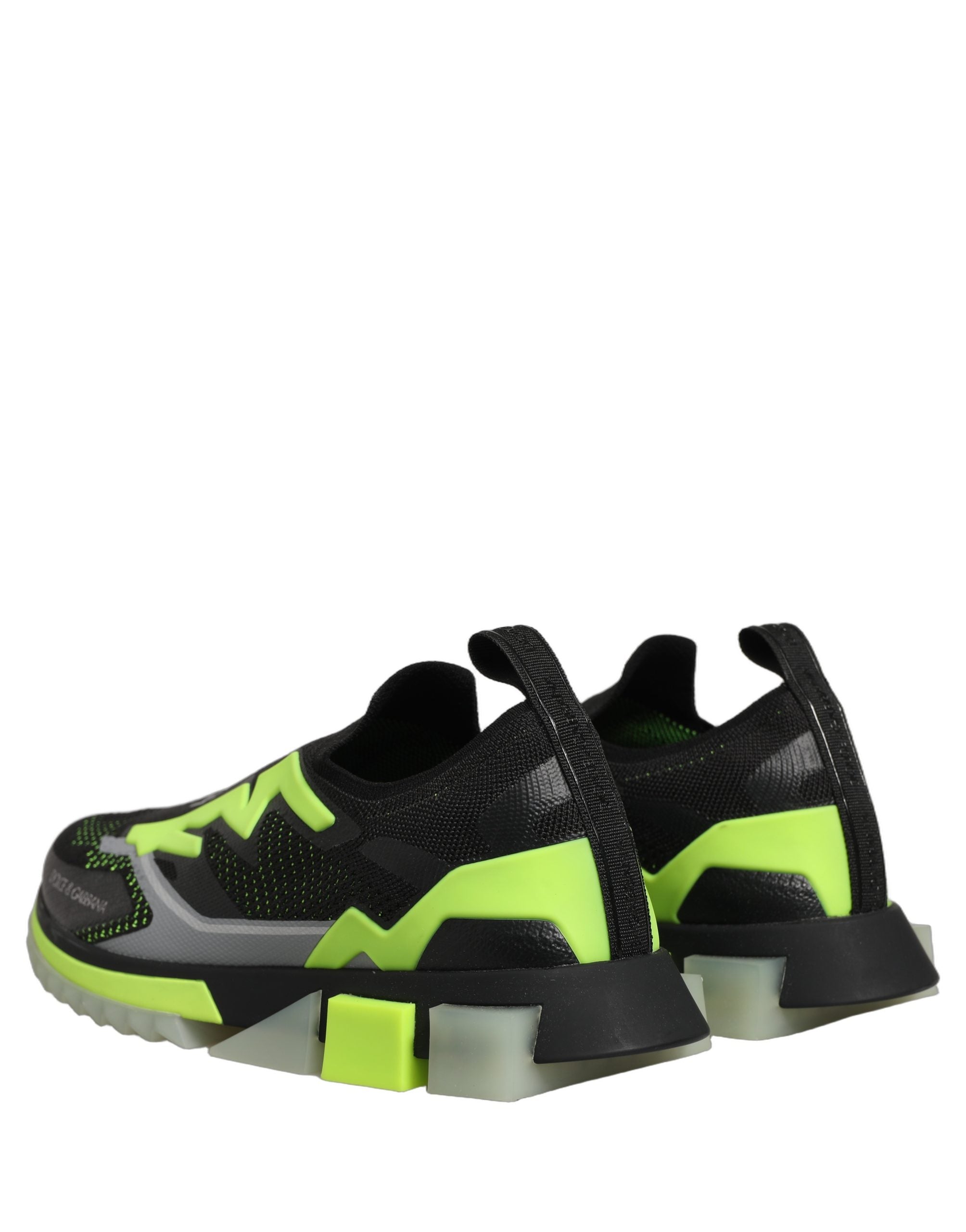 Dolce & Gabbana Black Green Sorrento Low Top Sneakers Men's Shoes
