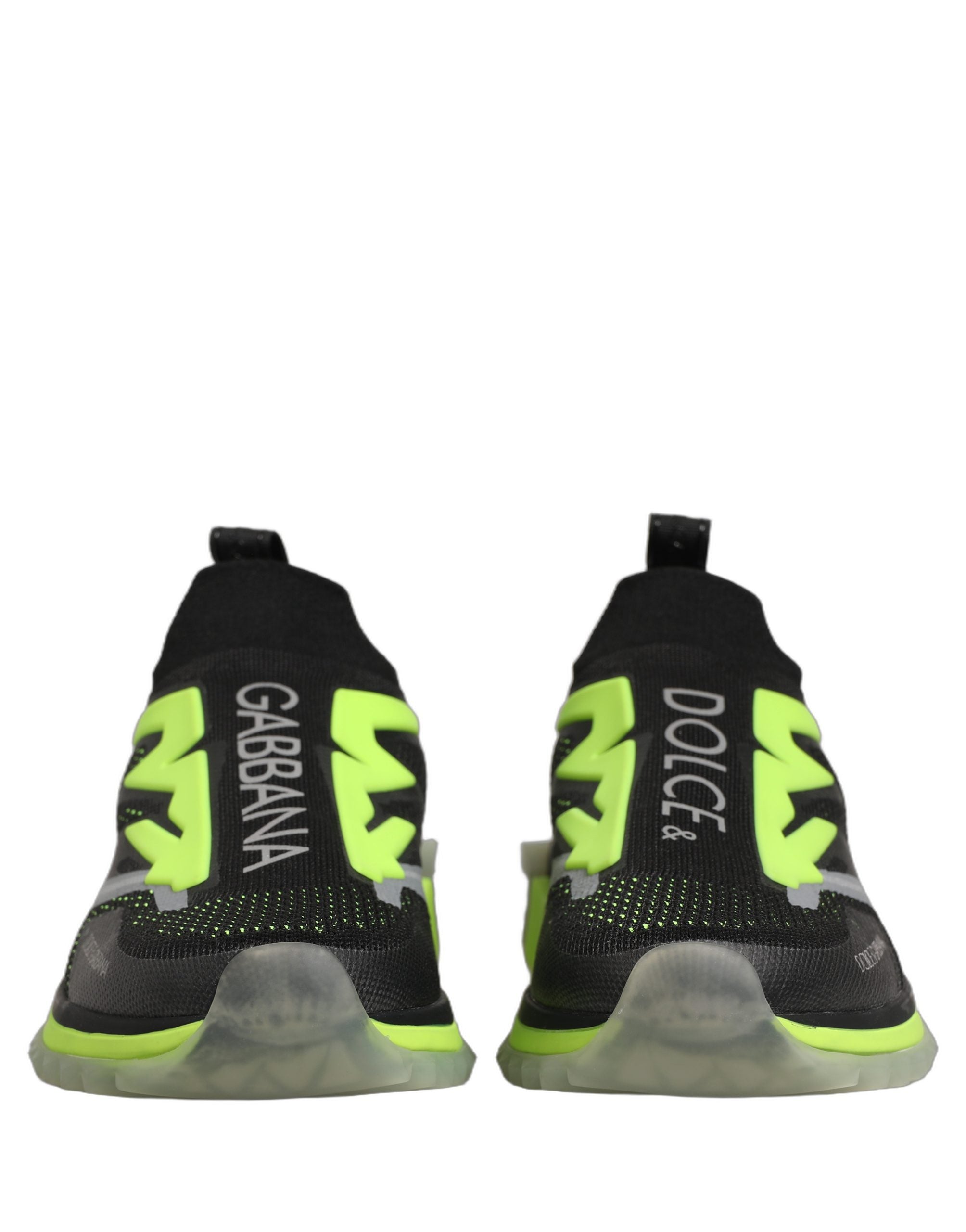 Dolce & Gabbana Black Green Sorrento Low Top Sneakers Men's Shoes