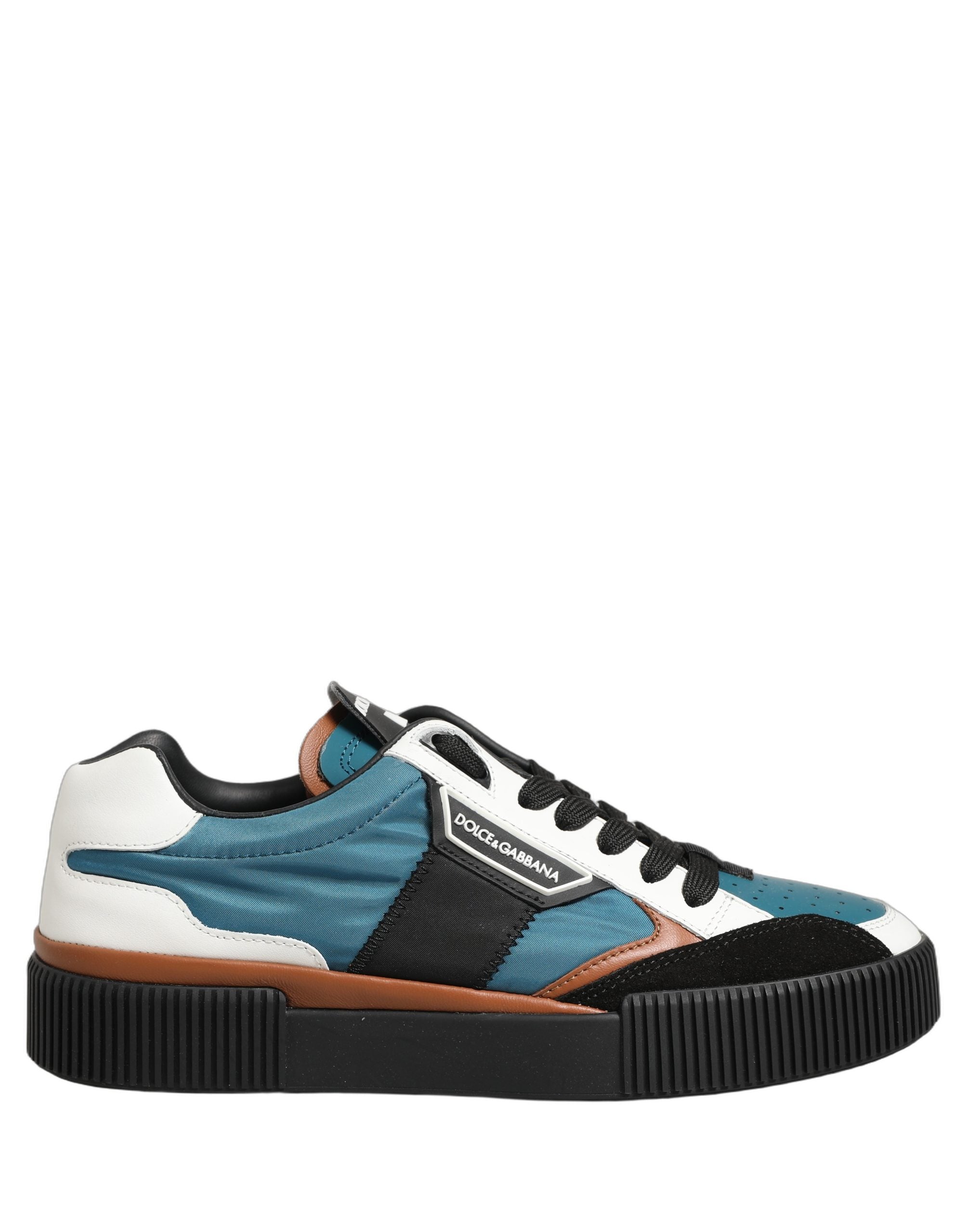 Dolce & Gabbana Multicolor Leather MIAMI Low Top Men Sneakers Men's Shoes