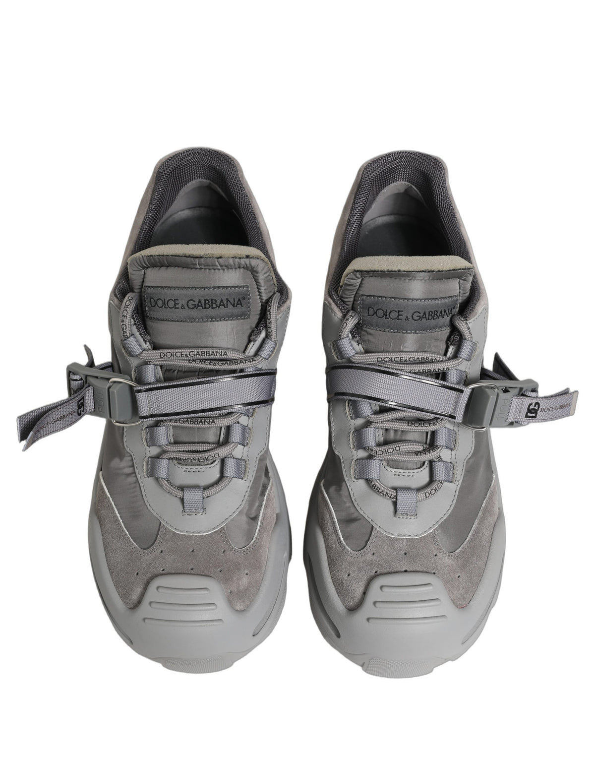Dolce & Gabbana Gray Airmaster Panelled Low Top Men Sneakers Men's Shoes