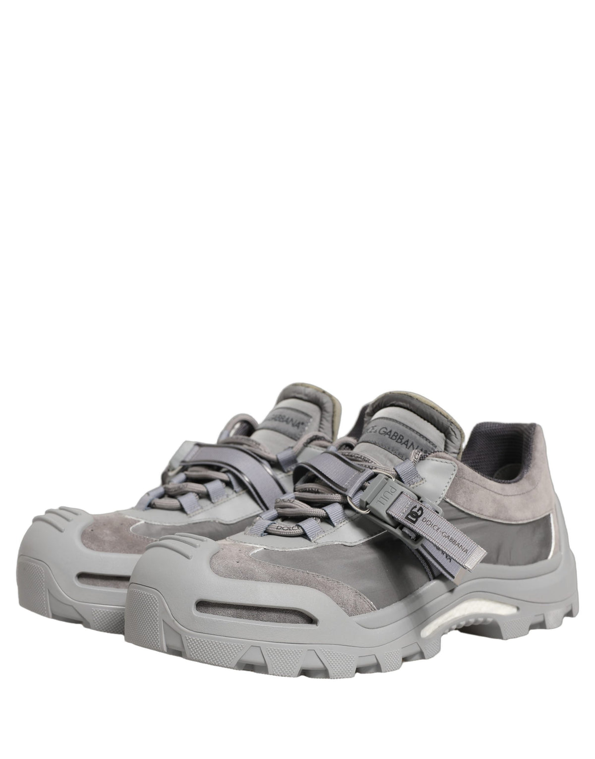 Dolce & Gabbana Gray Airmaster Panelled Low Top Men Sneakers Men's Shoes