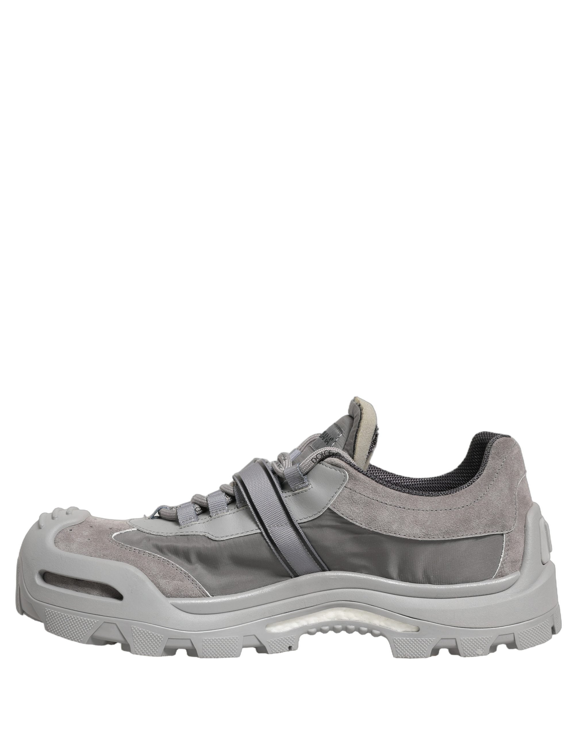 Dolce & Gabbana Gray Airmaster Panelled Low Top Men Sneakers Men's Shoes
