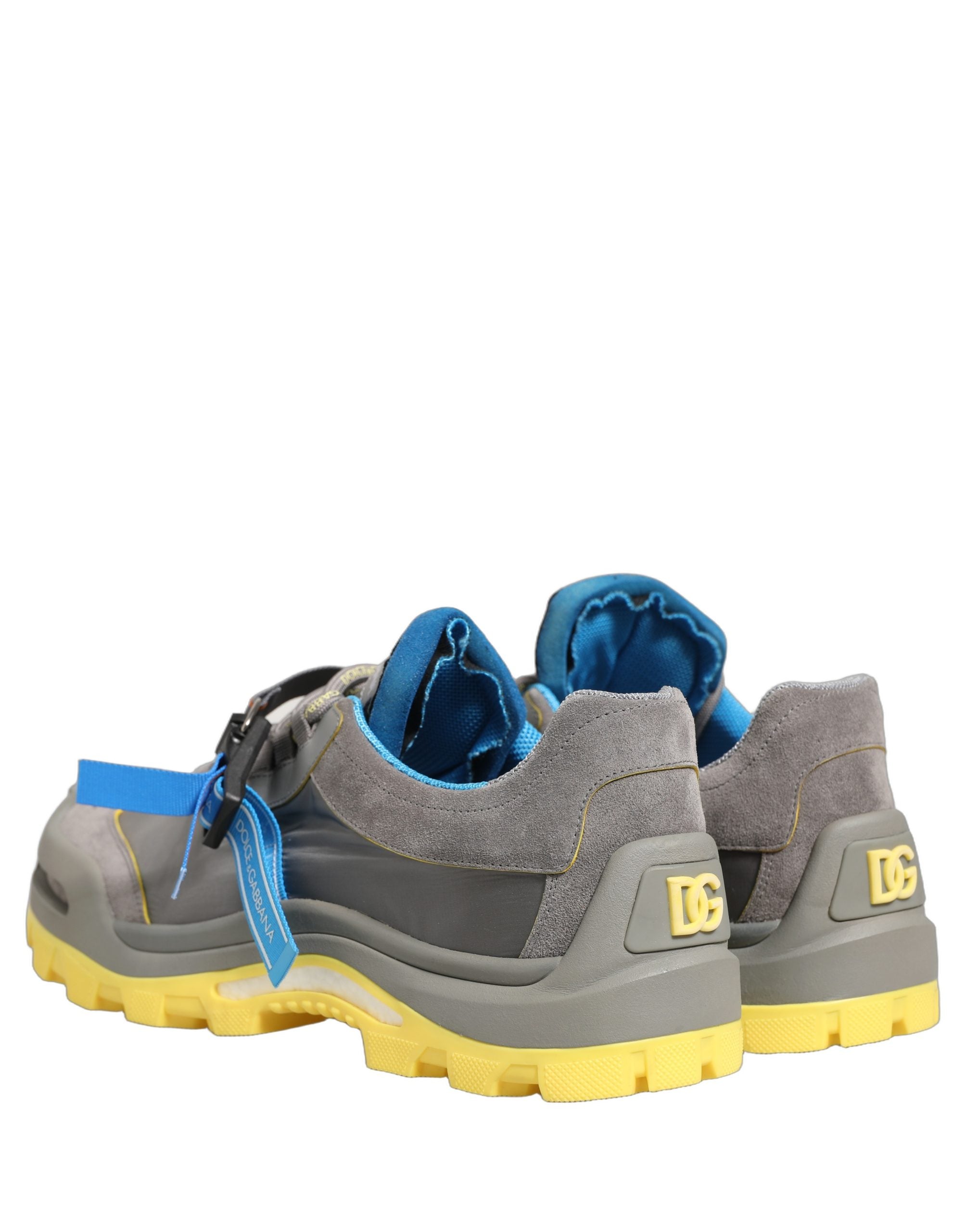 Dolce & Gabbana Gray Airmaster Panelled Low Top Men Sneakers Men's Shoes