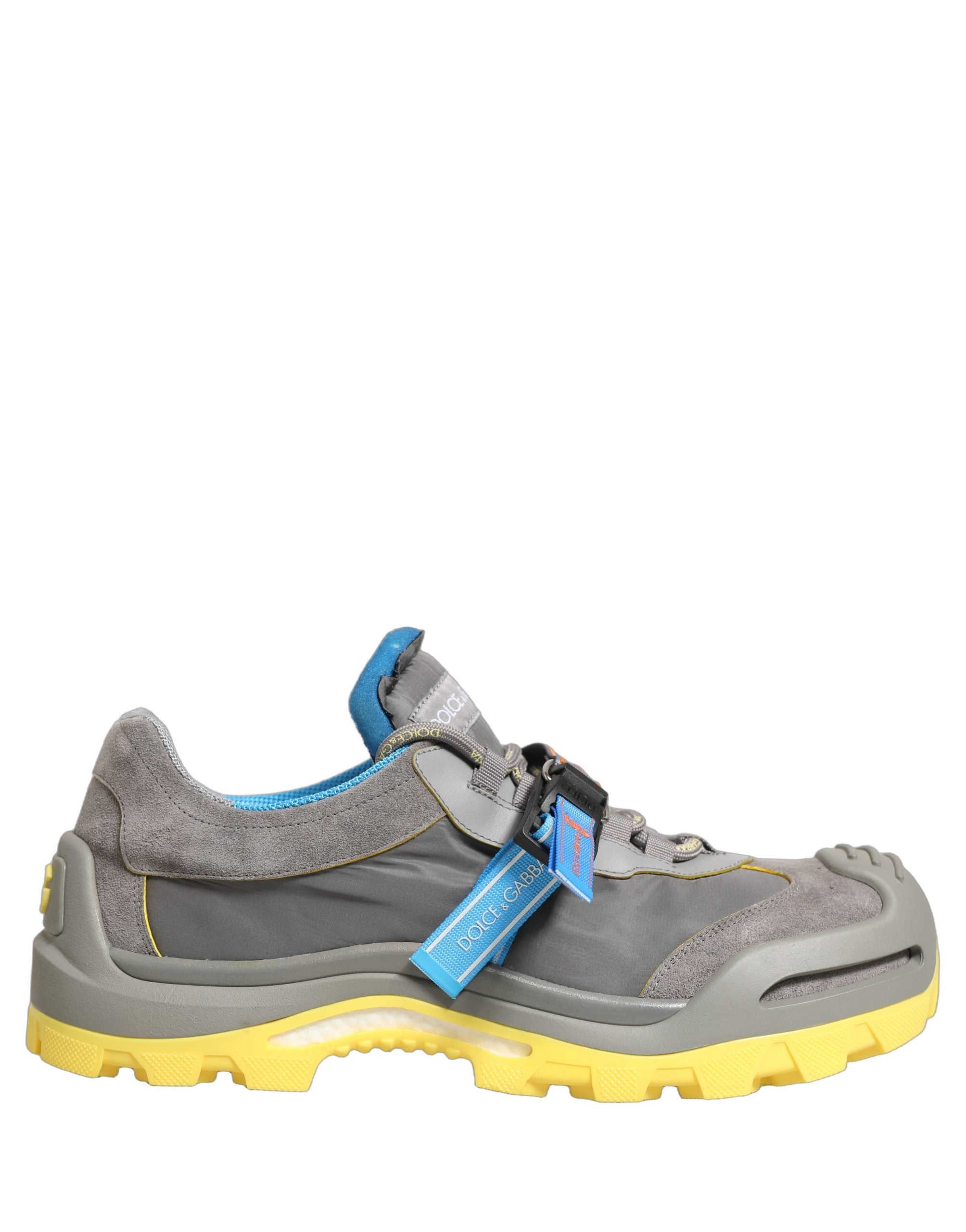 Dolce & Gabbana Gray Airmaster Panelled Low Top Men Sneakers Men's Shoes