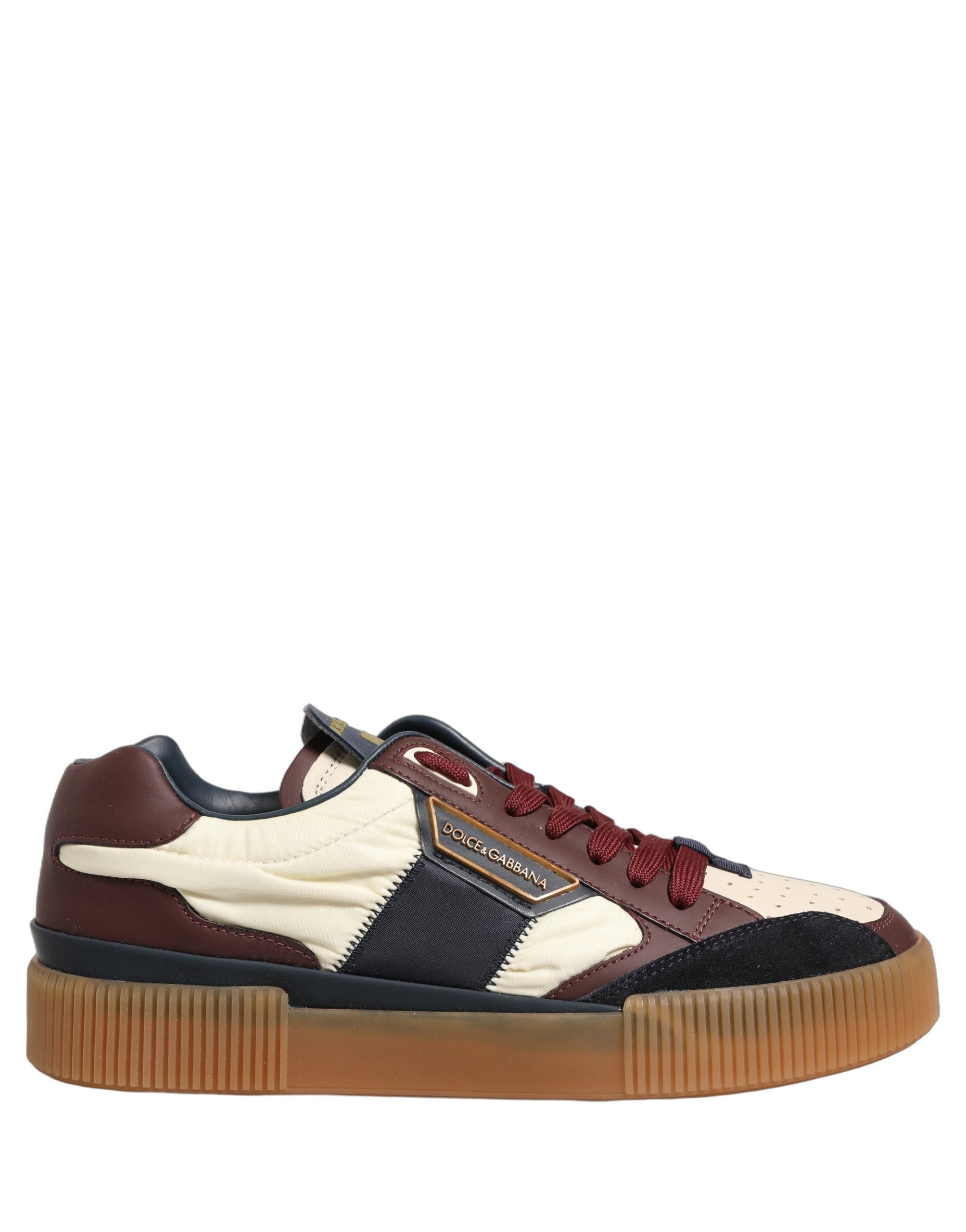 Dolce & Gabbana Multicolor Leather MIAMI Low Top Men Sneakers Men's Shoes