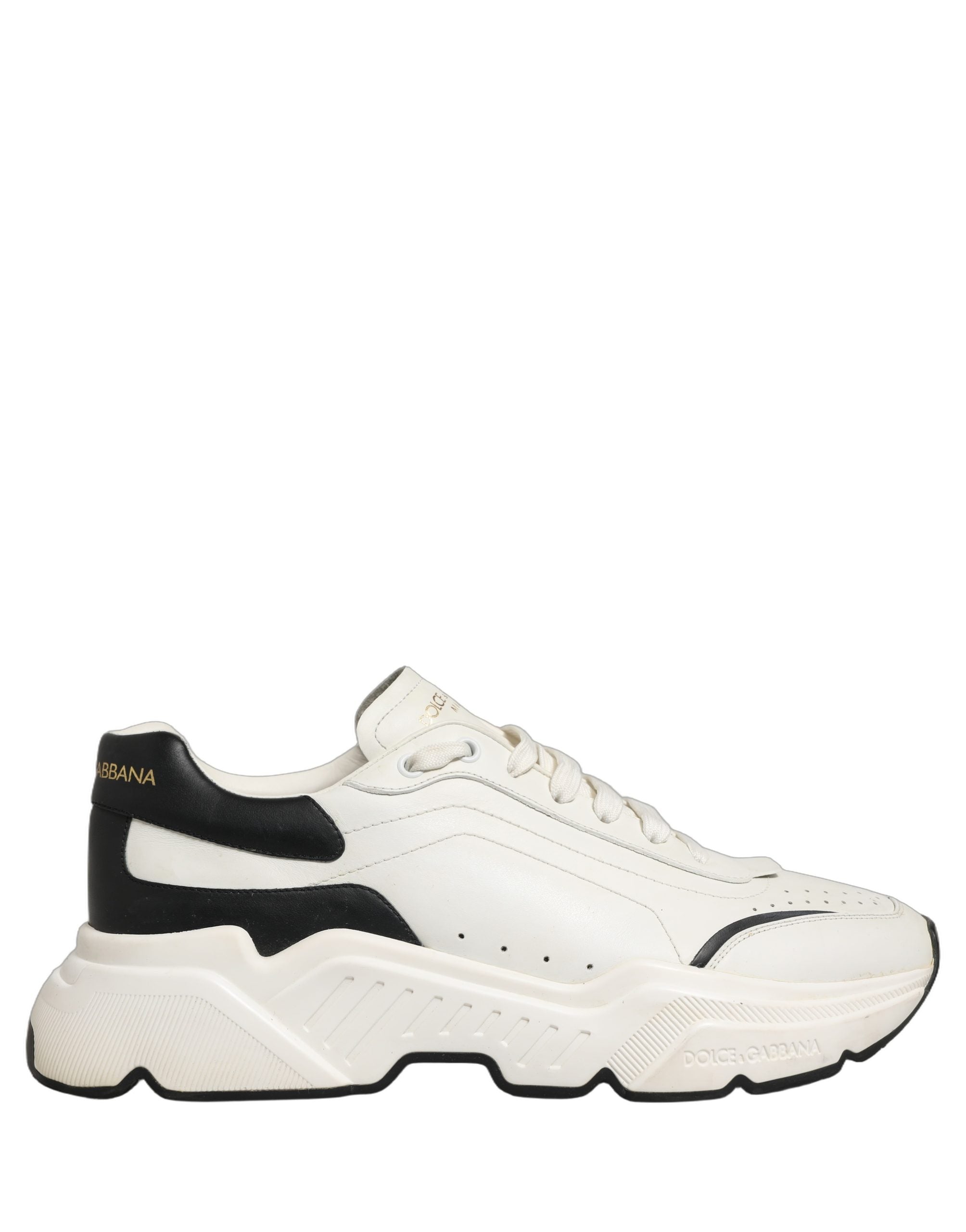 Dolce & Gabbana White Black Daymaster Low Top Sneakers Men's Shoes (Pre-Owned)