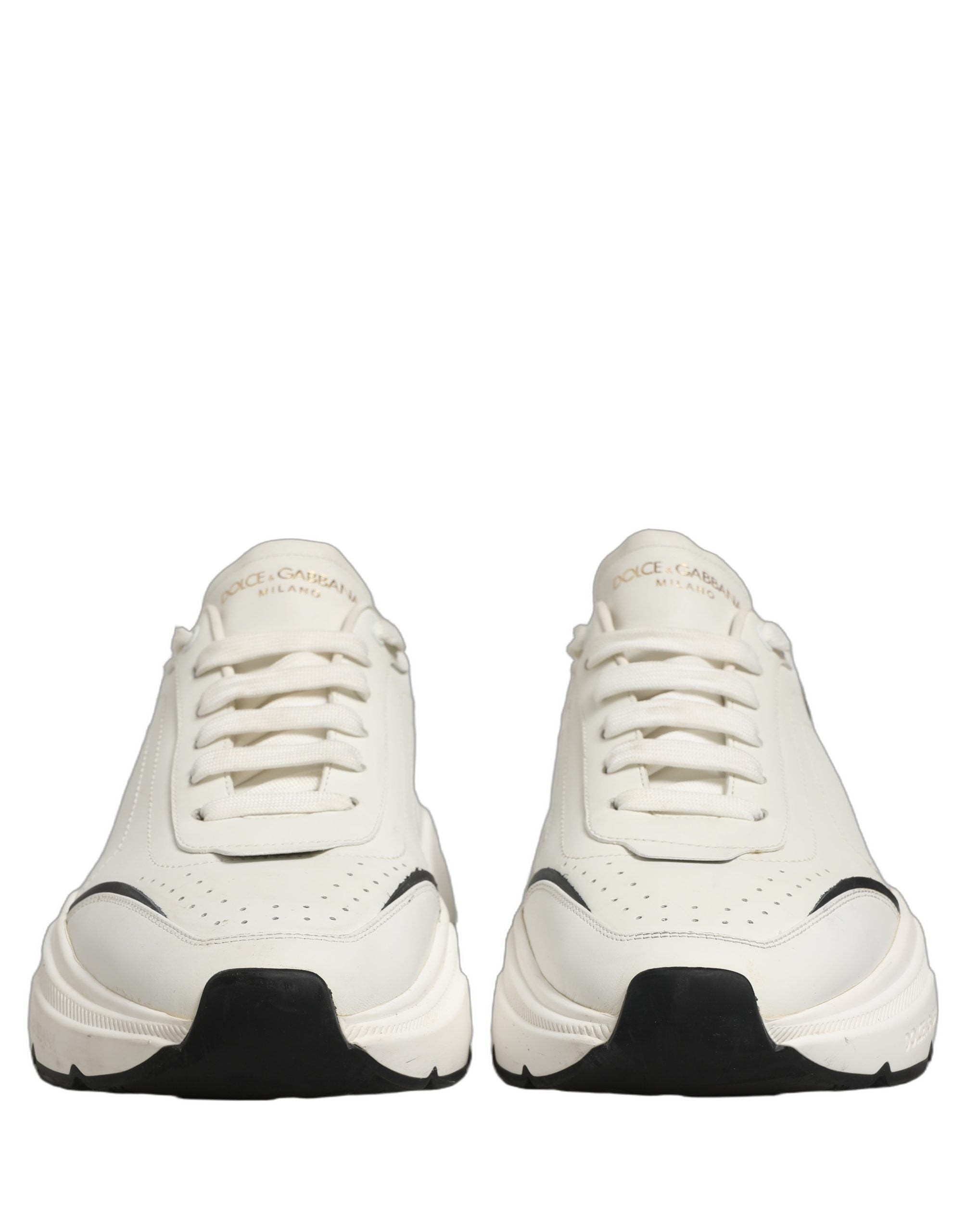 Dolce & Gabbana White Black Daymaster Low Top Sneakers Men's Shoes (Pre-Owned)