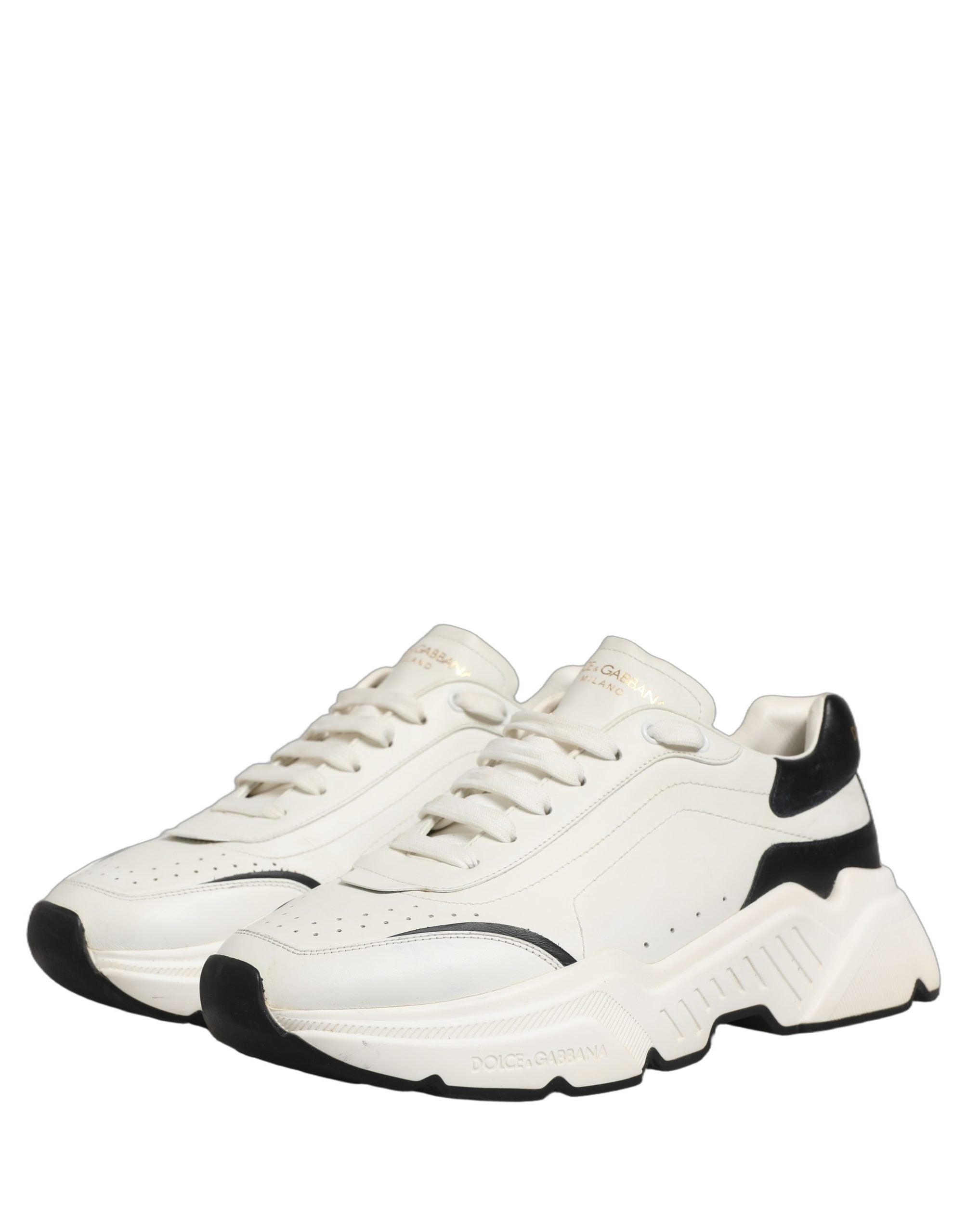 Dolce & Gabbana White Black Daymaster Low Top Sneakers Men's Shoes (Pre-Owned)