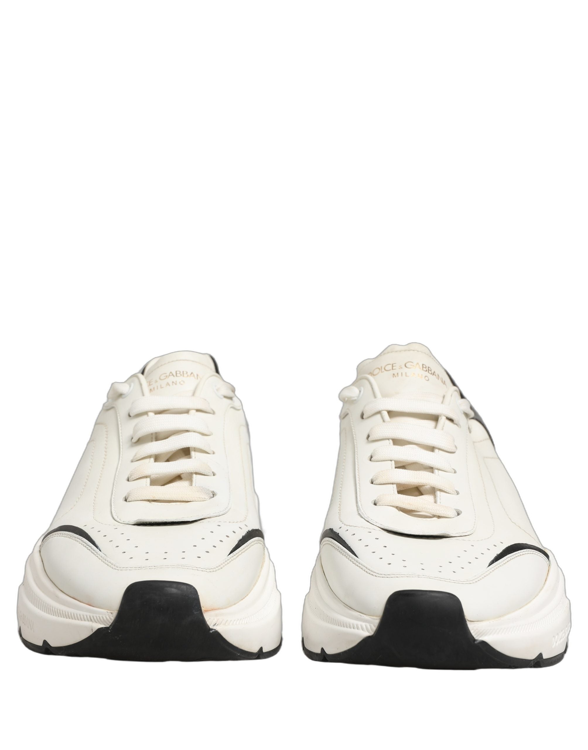 Dolce & Gabbana White Black Daymaster Low Top Sneakers Men's Shoes (Pre-Owned)