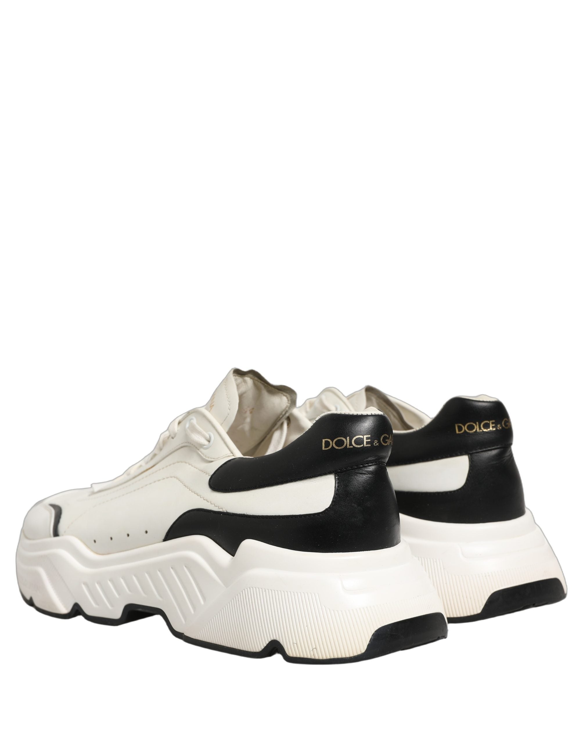 Dolce & Gabbana White Black Daymaster Low Top Sneakers Men's Shoes (Pre-Owned)