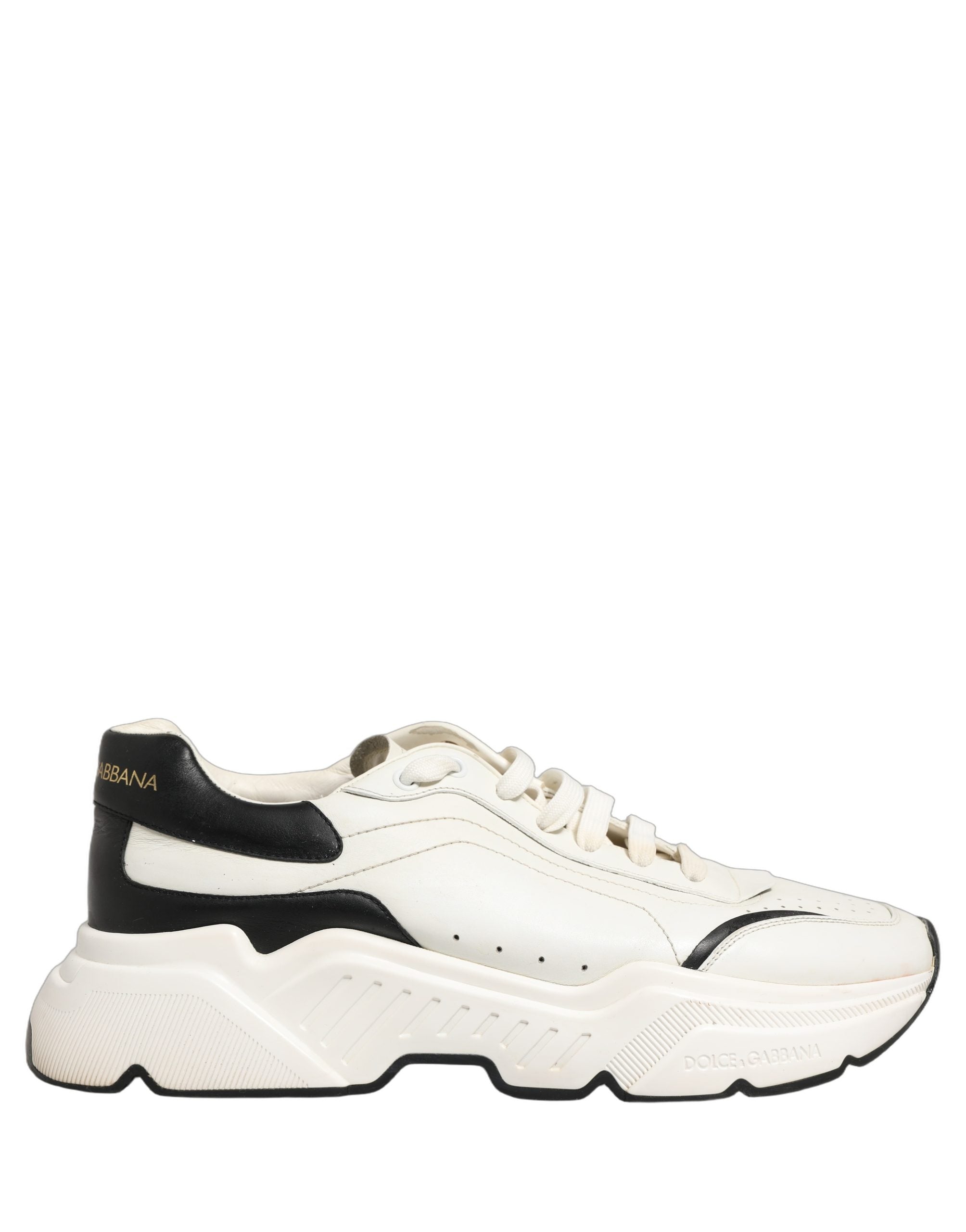 Dolce & Gabbana White Black Daymaster Low Top Sneakers Men's Shoes (Pre-Owned)