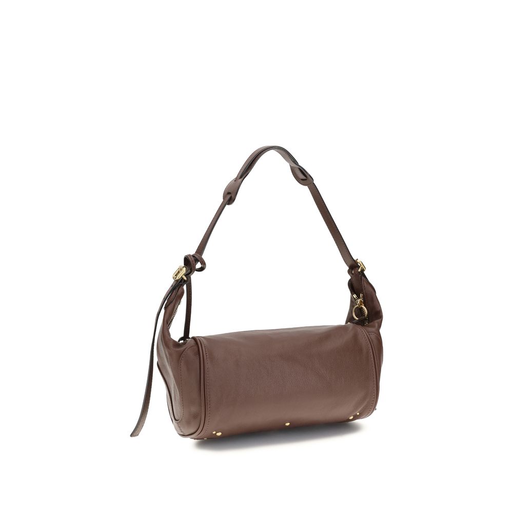 Chloé Brown Calf Leather Bos Taurus Shoulder Women's Bag