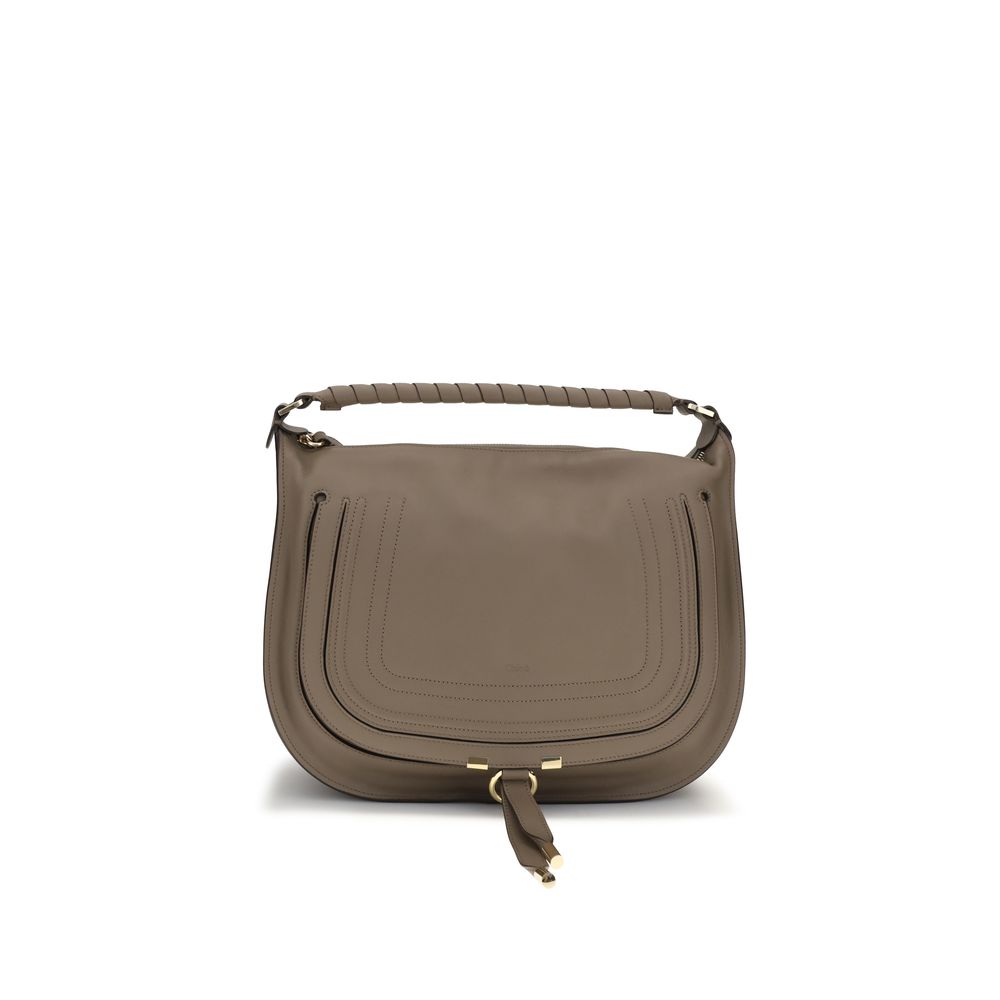 Chloé Beige Calf Leather Bos Taurus Shoulder Women's Bag