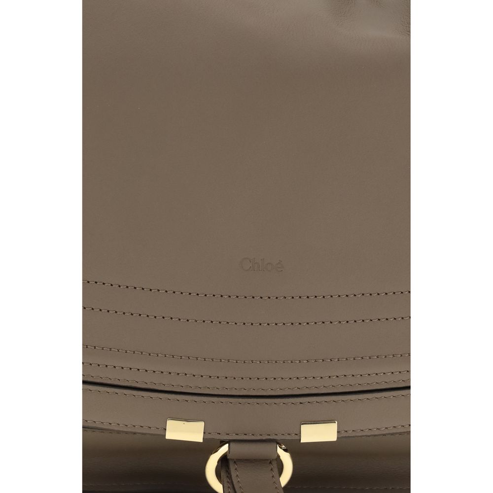 Chloé Beige Calf Leather Bos Taurus Shoulder Women's Bag