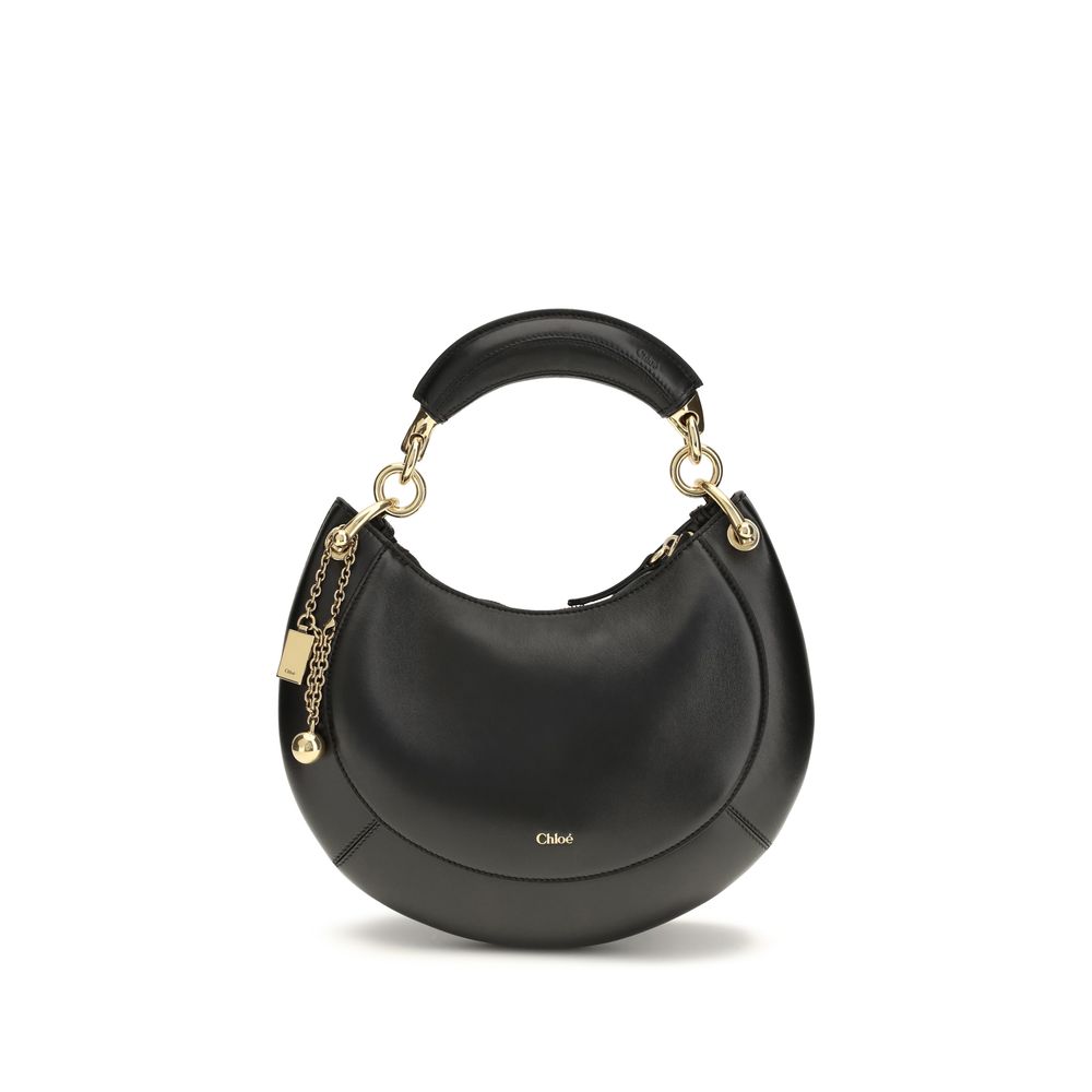 Chloé Black Calf Leather Bos Taurus Shoulder Women's Bag