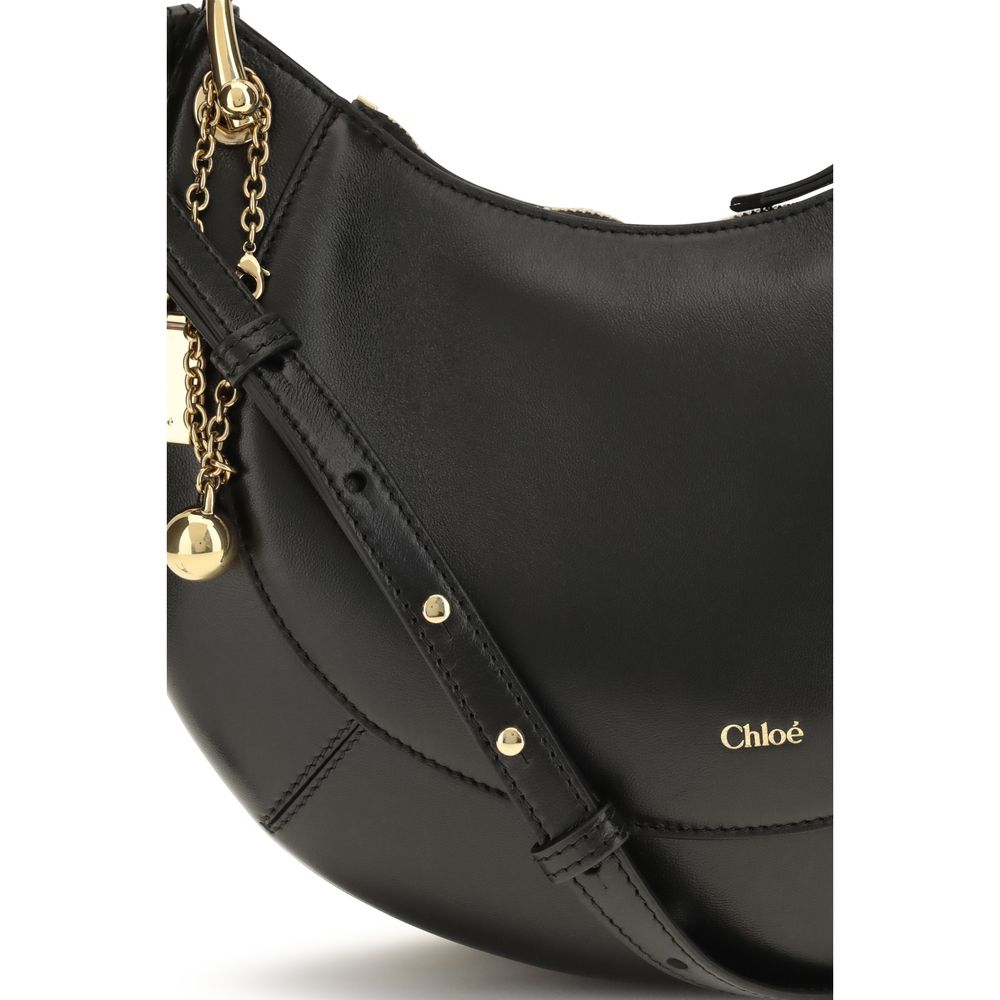 Chloé Black Calf Leather Bos Taurus Shoulder Women's Bag