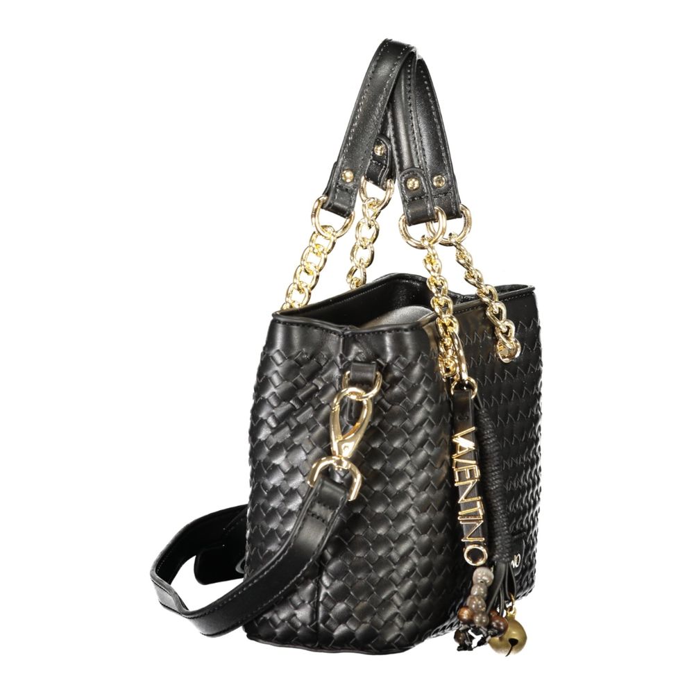 Valentino Black Polyurethane Women's Women's Bag