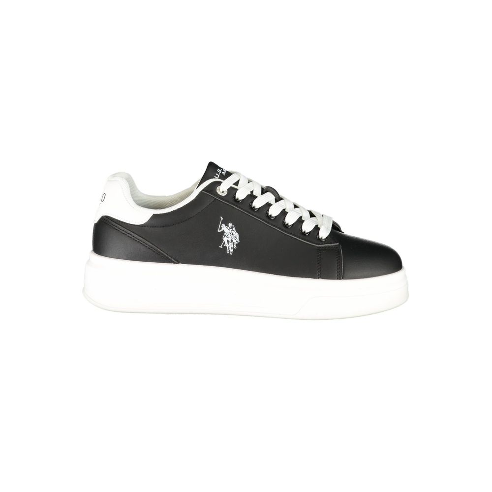 U.S. POLO ASSN. Black Polyurethane Men's Men's Sneaker