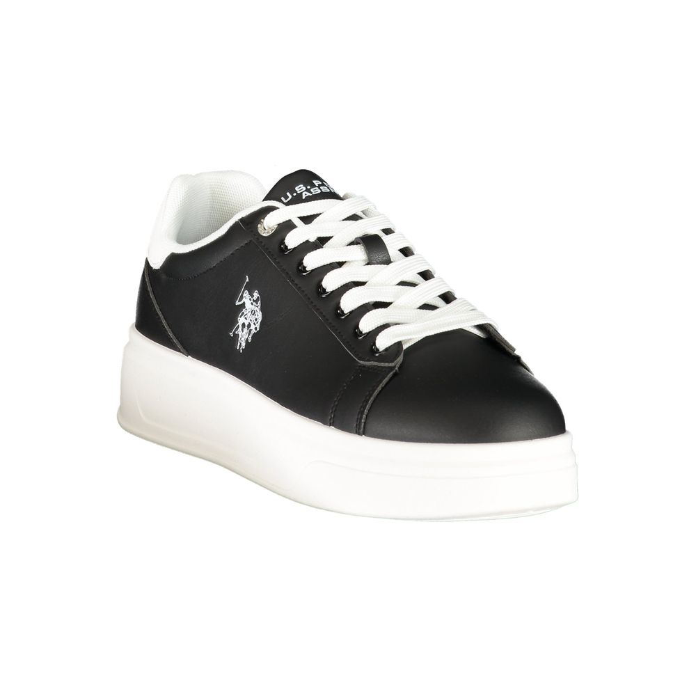 U.S. POLO ASSN. Black Polyurethane Men's Men's Sneaker