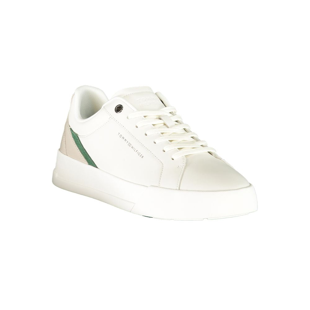 Tommy Hilfiger Bianco Polyurethane Uomo Men's Sneaker