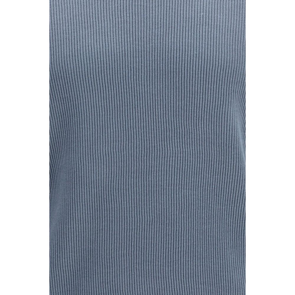 Brunello Cucinelli Blue Cotton Polo Men's Shirt
