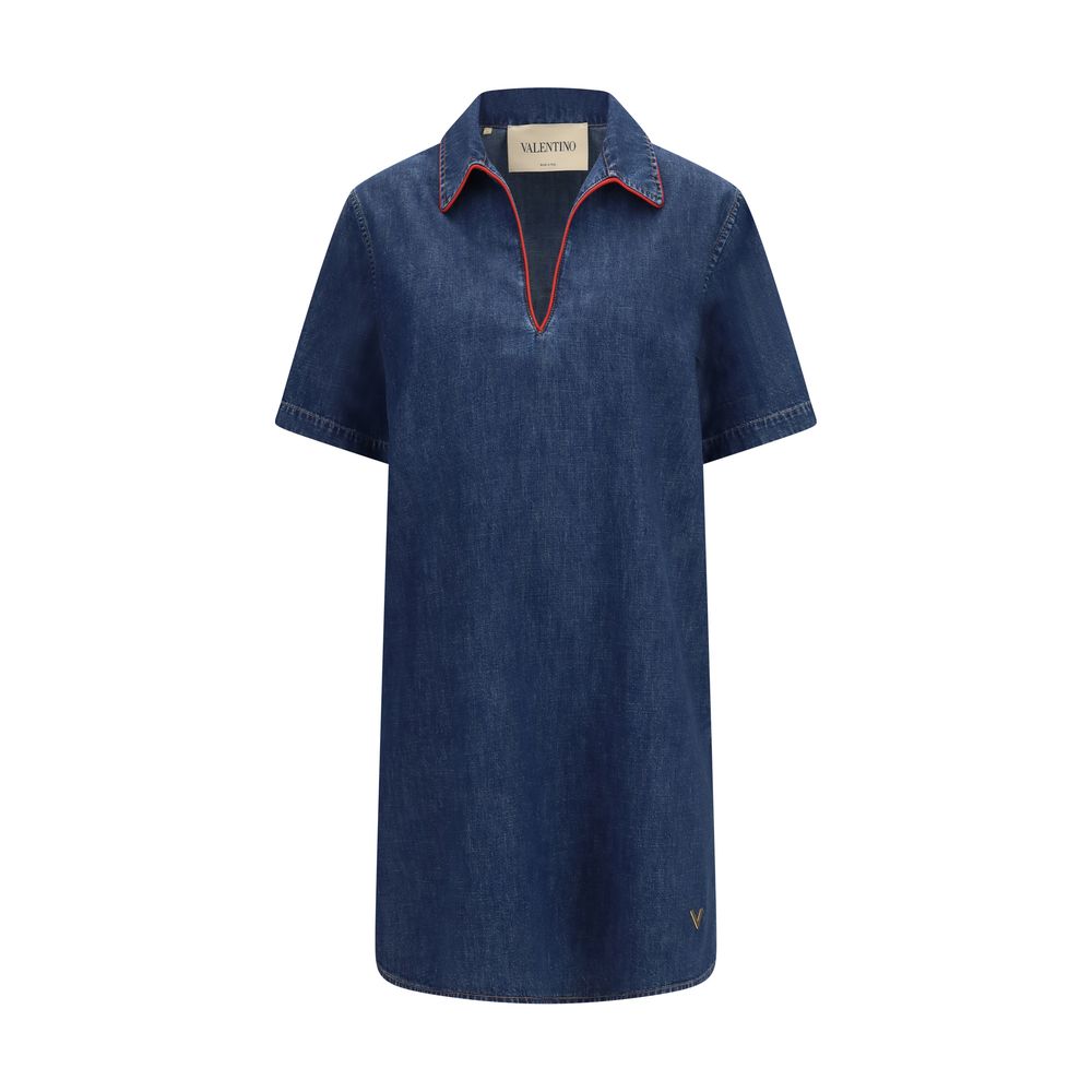 Valentino Blue Cotton Casual Women's Dress