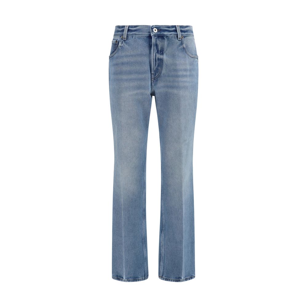 Miu Miu Blue Cotton Relaxed Fit Women's Jeans