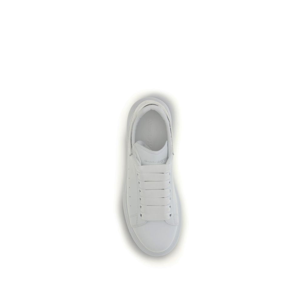Alexander McQueen White Calf Leather Bos Taurus Platform Women's Sneakers