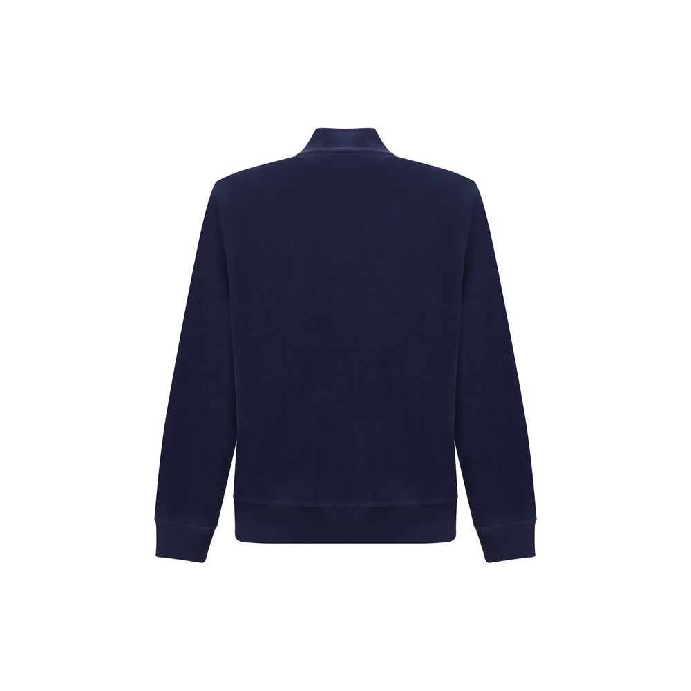 Brunello Cucinelli Blue Cotton Men's Sweatshirt