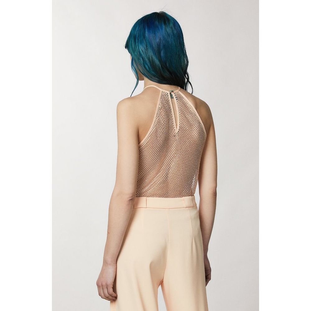 Patrizia Pepe Pink Polyester Tank Women's Tops