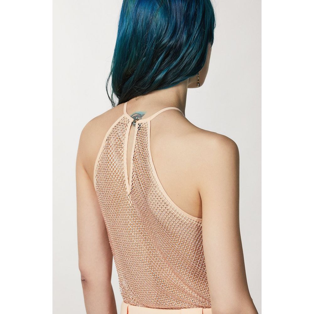 Patrizia Pepe Pink Polyester Tank Women's Tops