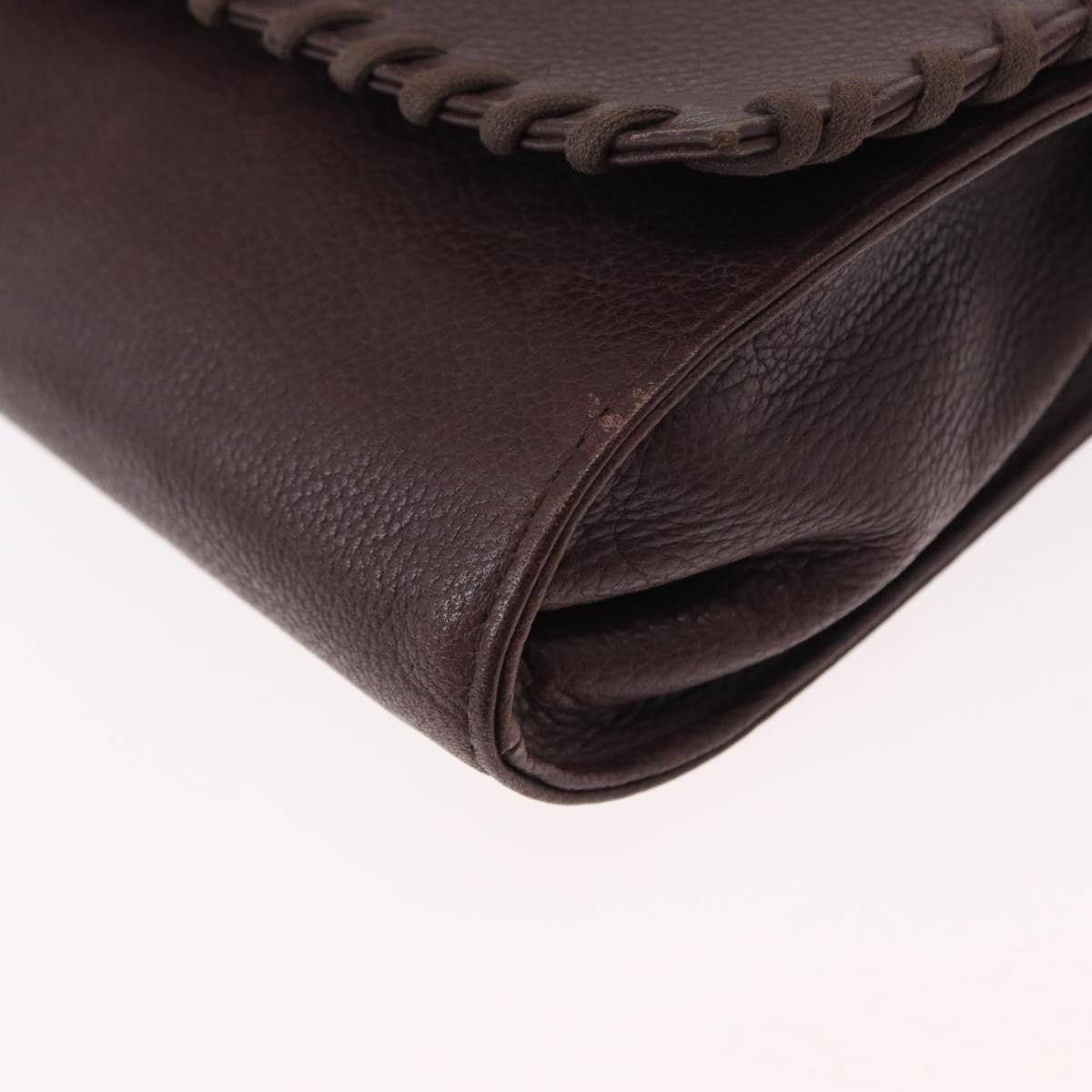 Saint Laurent Vintage Leather Purple Leather Shoulder Bag Bag (Pre-Owned)