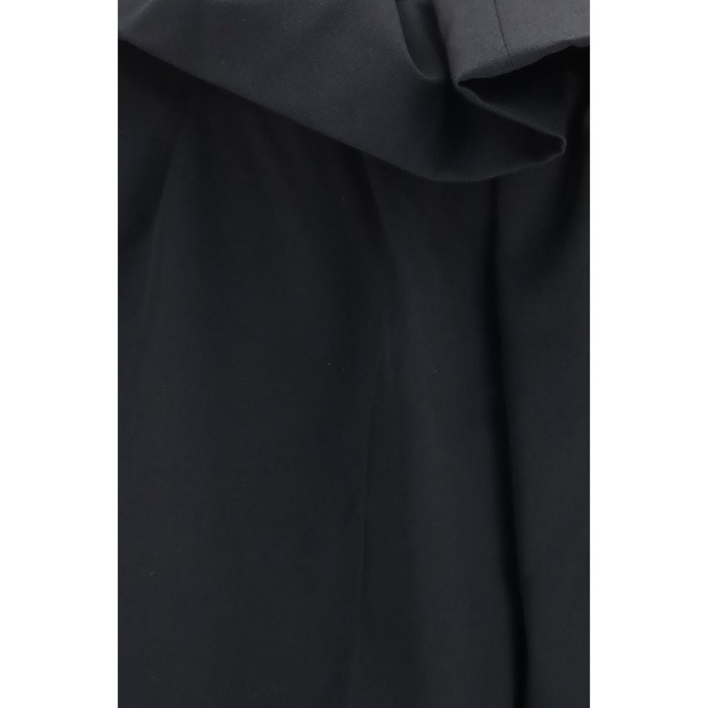 Khaite Black Wool Oves Aries Casual Women's Pants