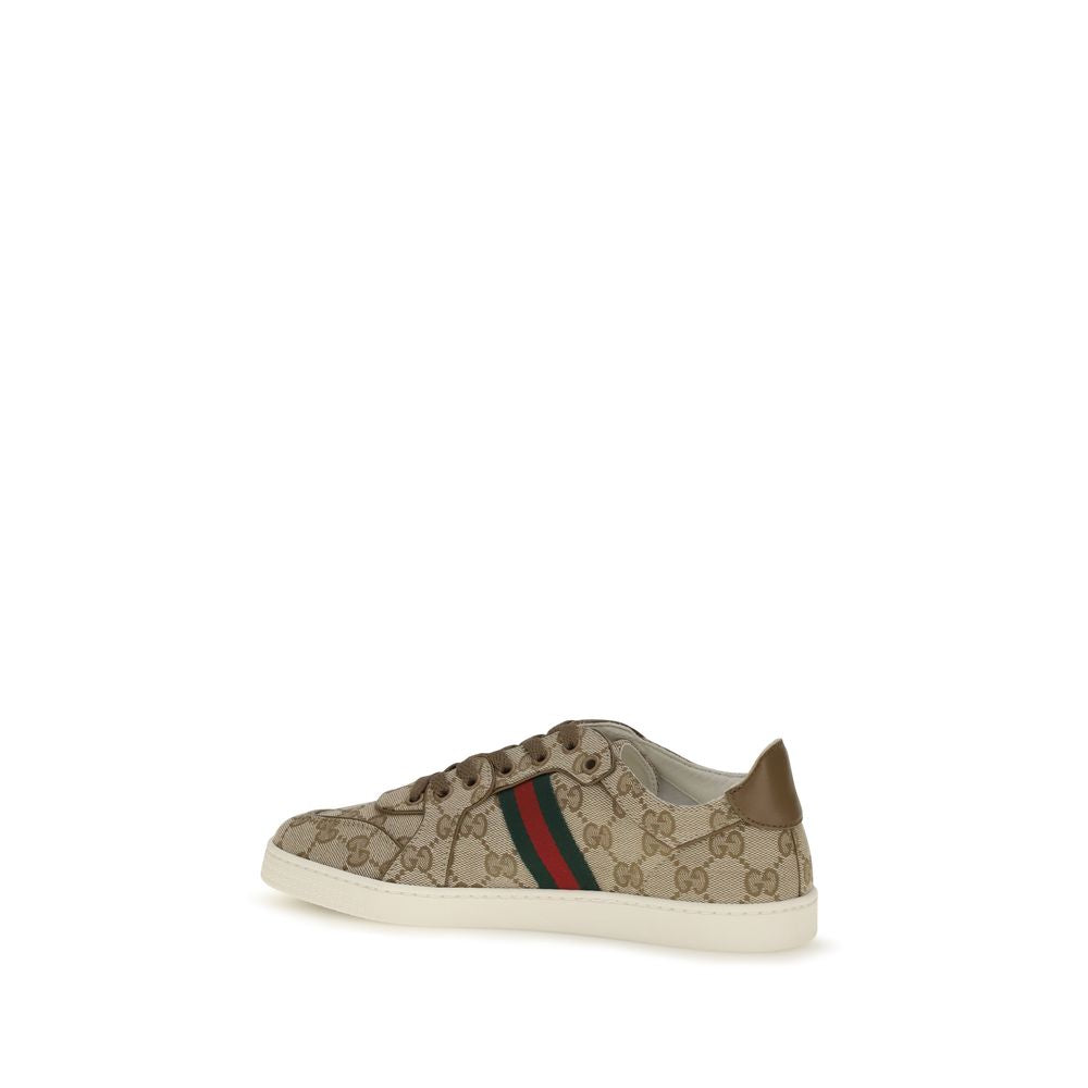 Gucci Beige Polyester Athletic Women's Sneakers