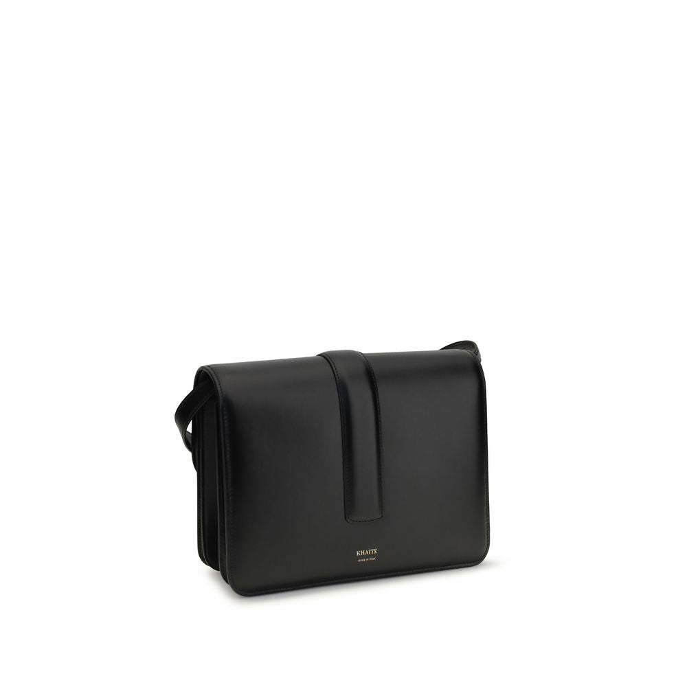 Khaite Black Calf Leather Bos Taurus Shoulder Women's Bag
